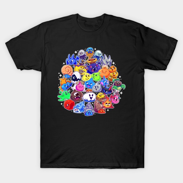 Dragon Quest Slimes T-Shirt by ziodynes098